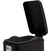 Педальное ведро WeltWasser WW TOBER BL 8 л черный матовый 10000003982