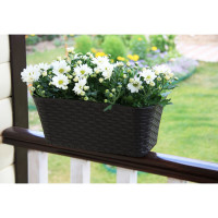 Балконный ящик IDEA РОТАНГ 400 Бежевый ротанг М 3225