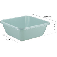 Таз IDEA квадратный 12л белый М 2578 М 2578 Морская волна