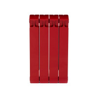 Биметаллический радиатор RIFAR MONOLIT 500 Бордо 04 секц. бок. R-MN-500-04-BO