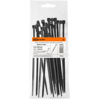 Хомут TDM ELECTRIC 2,5х100 мм, нейлон, черный, 25 штук SQ0515-0324