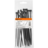 Хомут TDM ELECTRIC 3,6х180 мм, нейлон, черный, 25 штук SQ0515-0333