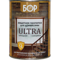 Защитная пропитка для дерева Бор Ultra для наружных работ, бесцветный 0,75 кг 4690417079377