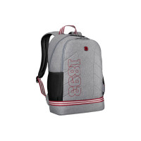 Рюкзак WENGER Collegiate Quadma 16”, серый, 100% полиэстер, 33х17х43 см, 22 л 611666