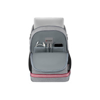 Рюкзак WENGER Collegiate Quadma 16”, серый, 100% полиэстер, 33х17х43 см, 22 л 611666