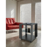 Журнальный стол Мебелик BeautyStyle 6 венге/стекло черное 2281