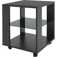 Журнальный стол Мебелик BeautyStyle 6 венге/стекло черное 2281