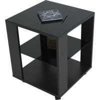 Журнальный стол Мебелик BeautyStyle 6 венге/стекло черное 2281