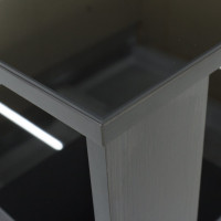 Журнальный стол Мебелик BeautyStyle 6 венге/стекло черное 2281