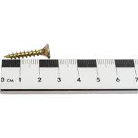 Саморез КРЕП-КОМП желтый цинк, POZY, 4,5х25, 100 шт. жд4525мф