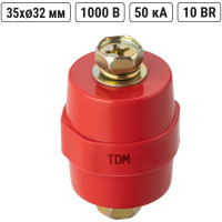 Изолятор TDM ELECTRIC SM35 силовой H35xD32xM8мм с болтом SQ0807-0009