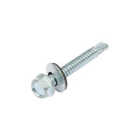 Кровельный саморез КРЕП-КОМП цинк, с шайбой EPDM, 6,3x51 К, 15 шт. ск6351мф