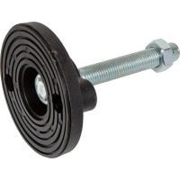 Винтовая регулируемая опора UnitMC 100хМ16х100 (основание PA66, винт сталь) 400202 100xM16x100