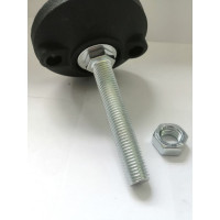 Винтовая регулируемая опора UnitMC 100хМ16х100 (основание PA66, винт сталь) 400202 100xM16x100