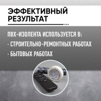 Изолента ABRO ПВХ, белая, 15 мм х 18,2 м ET-912-15-18-WHT-RW