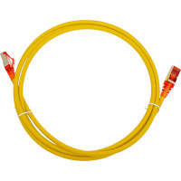 Патч-корд Hyperline PC-LPM-STP-RJ45-RJ45-C5e-2M-LSZH-YL F/UTP, экранированный, Cat.5e 100% Fluke Component 230103