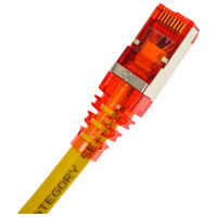 Патч-корд Hyperline PC-LPM-STP-RJ45-RJ45-C5e-2M-LSZH-YL F/UTP, экранированный, Cat.5e 100% Fluke Component 230103
