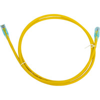 Патч-корд Hyperline PC-LPM-UTP-RJ45-RJ45-C6-1.5M-LSZH-YL U/UTP, Cat.6 (100% Fluke Component Tested), LSZH, 1.5 м, желтый 230226