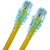 Патч-корд Hyperline PC-LPM-UTP-RJ45-RJ45-C6-1.5M-LSZH-YL U/UTP, Cat.6 (100% Fluke Component Tested), LSZH, 1.5 м, желтый 230226