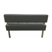 Секция дивана Мягкий офис Сатурн двухместная серая СТР601СР