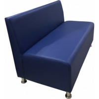 Секция дивана Мягкий офис Клерк двухместная синяя КЛК601СН
