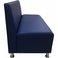 Секция дивана Мягкий офис Клерк двухместная синяя КЛК601СН