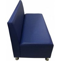 Секция дивана Мягкий офис Клерк двухместная синяя КЛК601СН