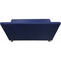 Секция дивана Мягкий офис Клерк двухместная синяя КЛК601СН