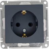 Розетка Systeme Electric AtlasDesign Грифель с/з со шторками, 16А, механизм SE ATN000745