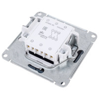 Переключатель Systeme Electric AtlasDesign Изумруд 2-клавишный сх.6, 10АХ, механизм SE ATN000865