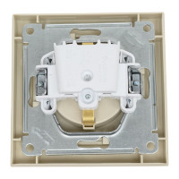 Розетка Systeme Electric AtlasDesign Беж с/з со шторками, 16А, в сборе SE ATN000244