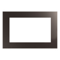 Горизонтальная 2-местная рамка STEKKER без перемычки, серия Катрин, стеклянная, GFR00-7012-04, шоколад 39569