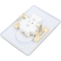 Розетка Systeme Electric Blanca внутр Алюминий 2-ая б/з без шторок, 16А, 250В SE BLNRS000023