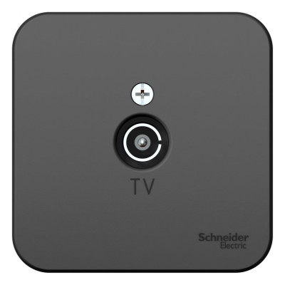 TV розетка Systeme Electric Blanca наруж Антрацит изолир. пластина SE BLNTA000016
