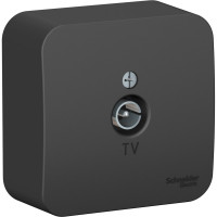 TV розетка Systeme Electric Blanca наруж Антрацит изолир. пластина SE BLNTA000016