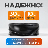 Трубка пневматическая прямая 5x8 мм катушка 100 м WIEDERKRAFT WDK-SPU0508