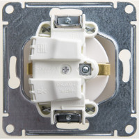 Розетка Systeme Electric Glossa Перламутр с/з, 16А SE GSL000643