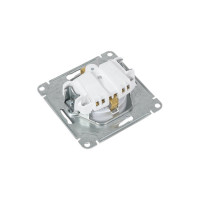 Розетка Systeme Electric Glossa Платина с/з со шторками SE GSL001245