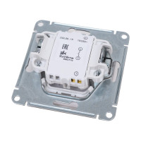 Нажимная кнопка Systeme Electric Glossa Белый, сх.1, 10АХ SE GSL000115