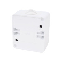 Нажимная кнопка Systeme Electric Этюд, наружная, Белый сх.1 IP44 SE KA10-041B