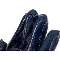 Перчатки Fiberon Повышенная стойкость к загрязнениям, хлопок+полиэстер, нитриловое покрытие, в и/у, 10(XL), белый+синий, манжета-крага 109982