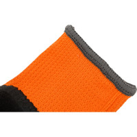 Утепленные перчатки Fiberon, акрил, вспененное латексное покрытие, в и/у, 10(XL), оранжевый+черный, 127858
