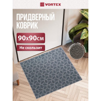 Влаговпитывающий коврик VORTEX Velur Лепестки 90x90 см 24338