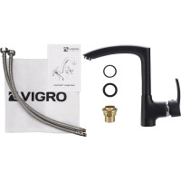 Смеситель для кухни VIGRO VG903 антрацит
