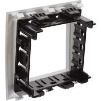 Рамка-суппорт DKC Avanti для In-liner Front, серебристый металлик, 2 модуля 4404912