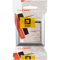 Рамка-суппорт DKC Avanti для In-liner Front, серебристый металлик, 2 модуля 4404912