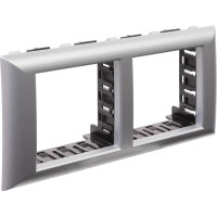 Рамка-суппорт DKC Avanti для In-liner Front, серебристый металлик, 4 модуля 4404914