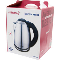Электрический металлический чайник Atlanta ATH-2434 black