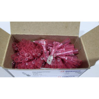 Термоусадочный разъем BERNER 2106 6.3x0.8 плоская розетка красный 538981