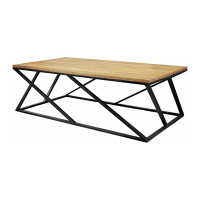 Кофейный столик GreenWeen PORTER, черный/дуб GW-PORTER-W-B